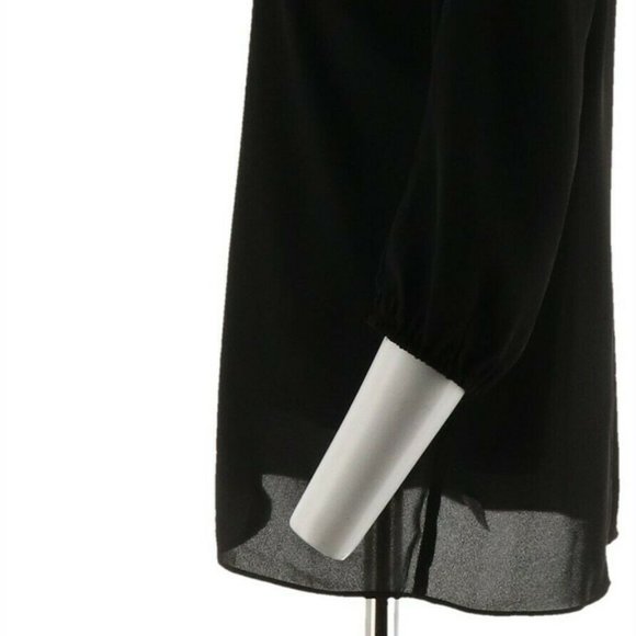 NWT DENNIS BASSO COLD SHOULDER BLOUSE TANK SET BLACK - Picture 6 of 15